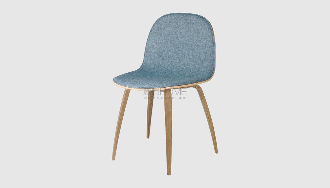 2D Dining Chair - Front Upholstered - Wood base椅子
