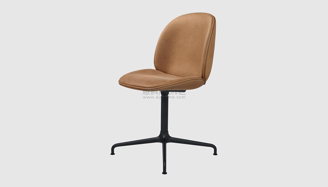 Beetle Dining Chair - Fully Upholstered - Casted Swivel base椅子