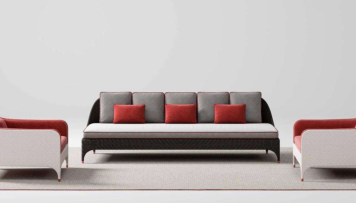 3 seater sofa with armrest扶手3人座沙发