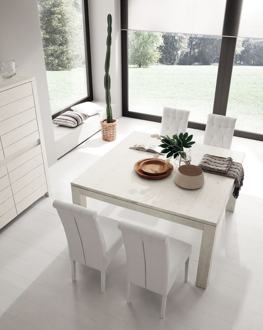 Table Nantes（白）长餐桌