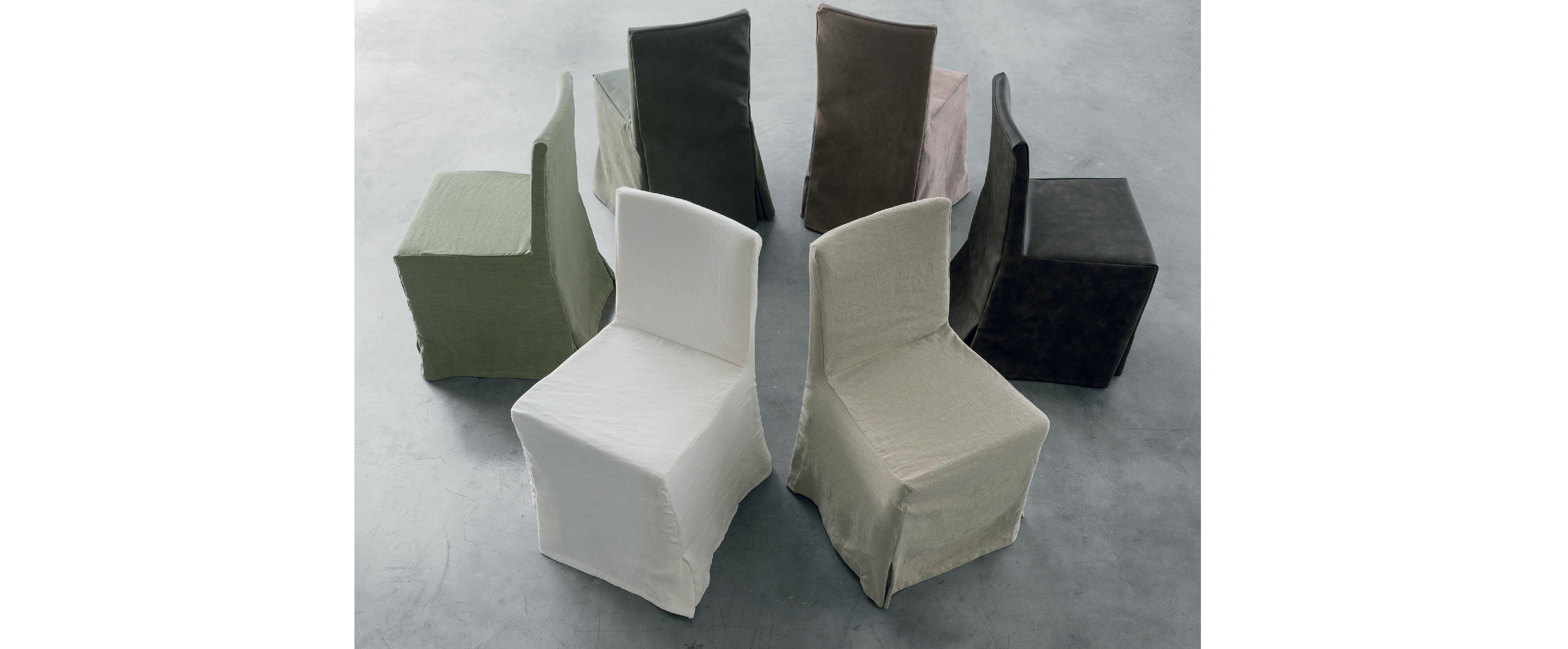 TIFFANY CHAIRS WITH FABRIC SLIPCOVER餐椅