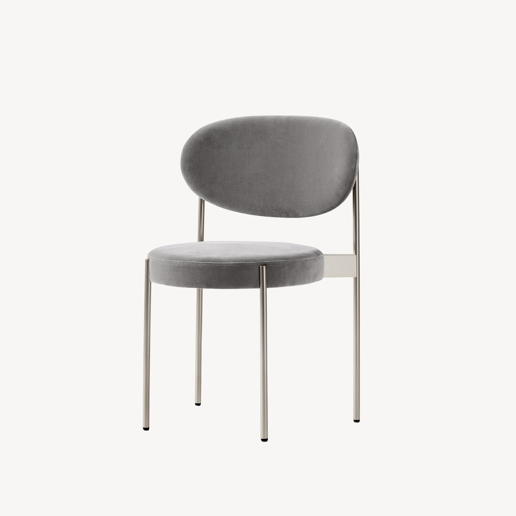VerpanSERIES 430 CHAIR BRUSHED STEEL FRAME 餐椅